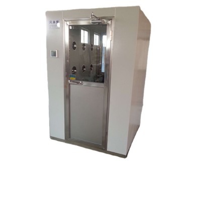 Powder coated steel low profile clean room air shower