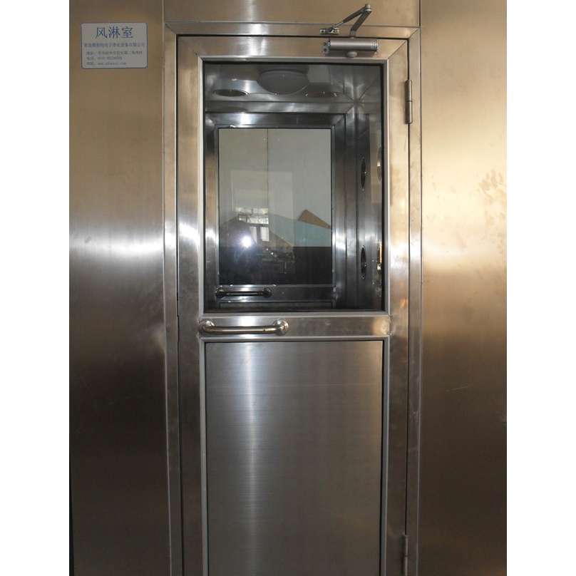 Powder coated steel air embolism shower for personnel and cargo goods